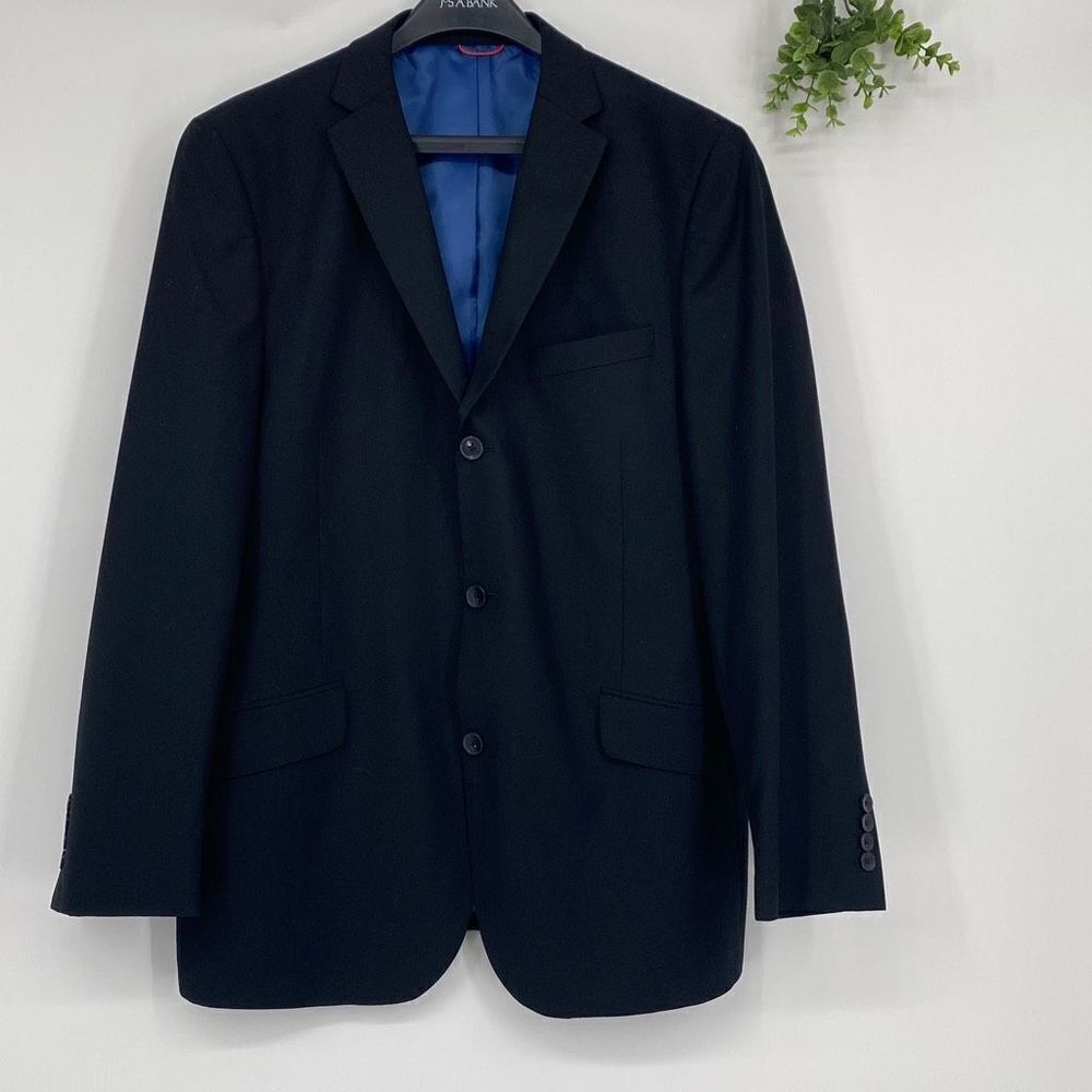 Billy London Men's Fully Lined Blazer Suit Jacket Black Size 42R‎